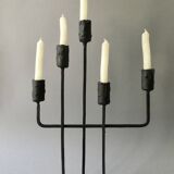 Asymmetrical wrought iron candlestick, 5 candle holders