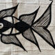 African art / tribal art tapestry of korhogo made by the senufo people in ivory coast twentieth era