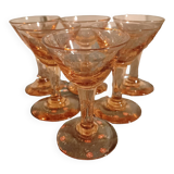 Verres à liqueur ambrés(6)