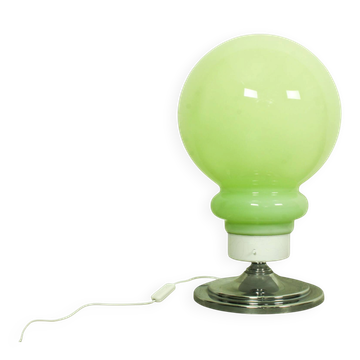 Grande lampe de table en verre de style Murano de l'ère spatiale italienne (57 cm)