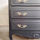 Vintage black chest of drawers