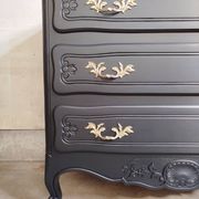 Commode vintage noire