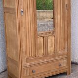 Parisian wardrobe art deco wood brut