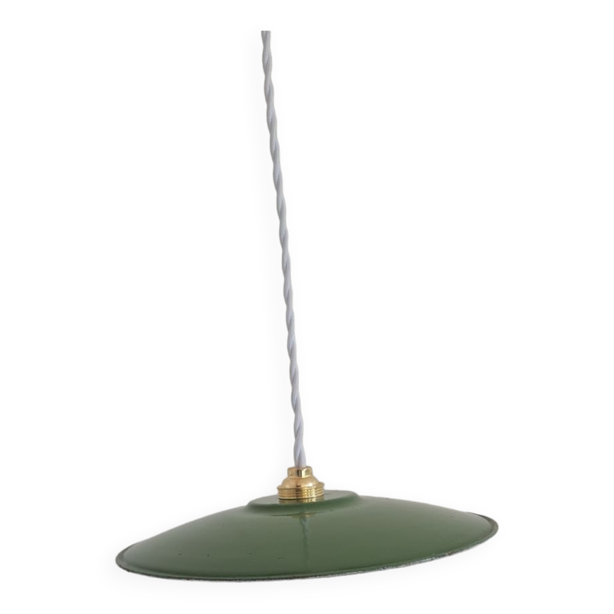 Pendant lamp in enamelled sheet metal 1950