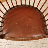 Small Art Deco bench and armchairs in beech, 1930s