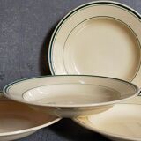 Four plates l'Amandinoise de Saint-Amand ancient