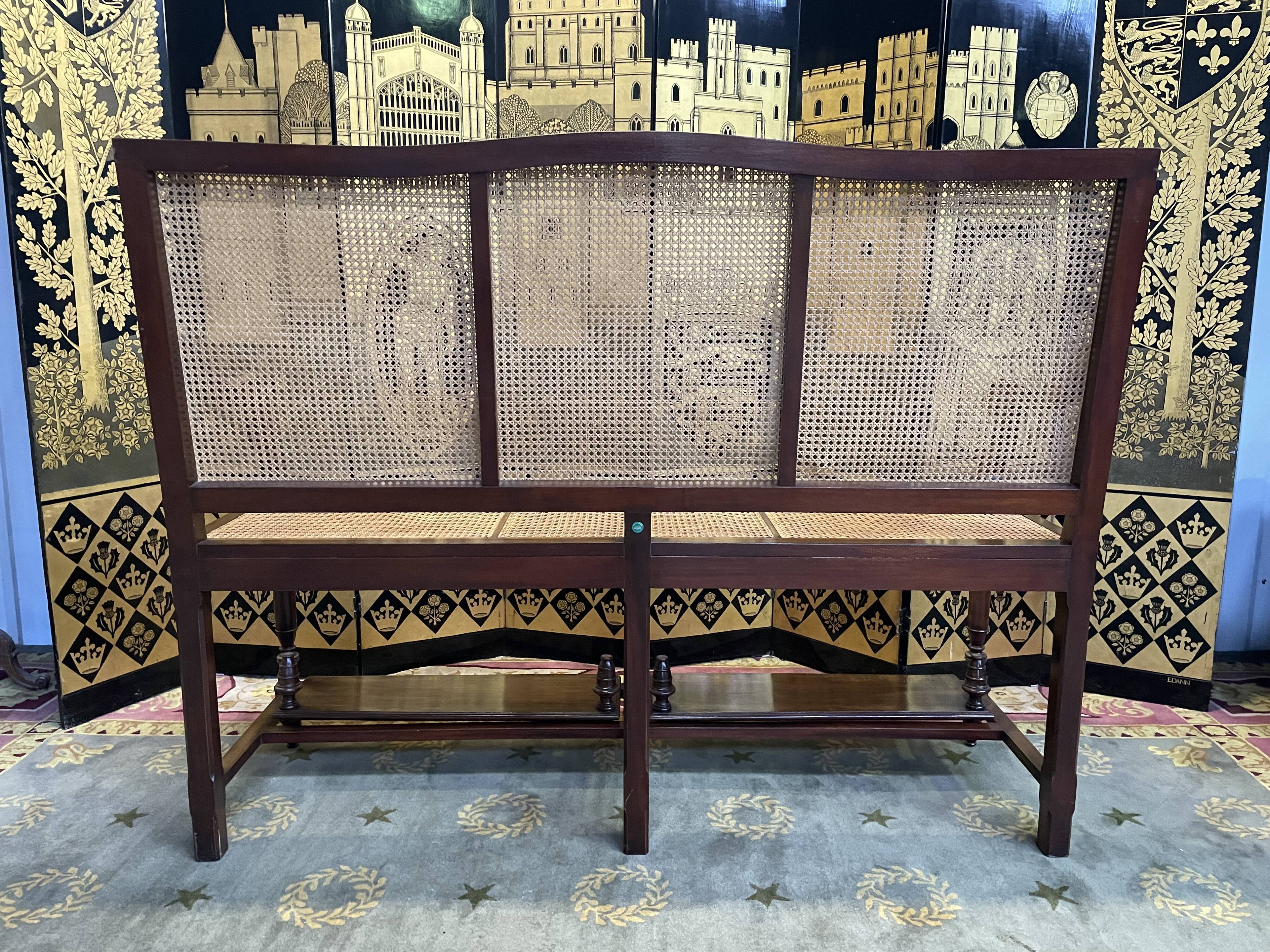Mahogany billiard bench and canning