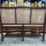 Mahogany billiard bench and canning