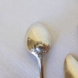 3 small spoons + 3 vintage silver-plated mocha spoons