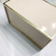 Zevi brass display unit cabinet 70s hollywood regency midcentury glass vintage