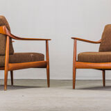 Ensemble de salon en teck danois de Walter Knoll, années 1960
