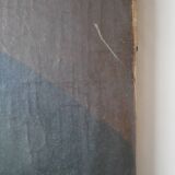 Tableau portrait huile sur toile ancien 19 ème prêtre tableau religieux vintage