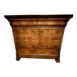 Chest of drawers in solid walnut