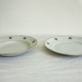 Set de 20 assiettes plates et creuses vintage CHR