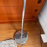 Vintage chrome floor lamp with double adjustable globe – 70s / Spa style