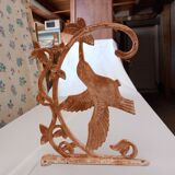 Set of 3 pretty cast iron hooks