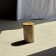 Small orange petrified wood side table H28 D18 - 3332