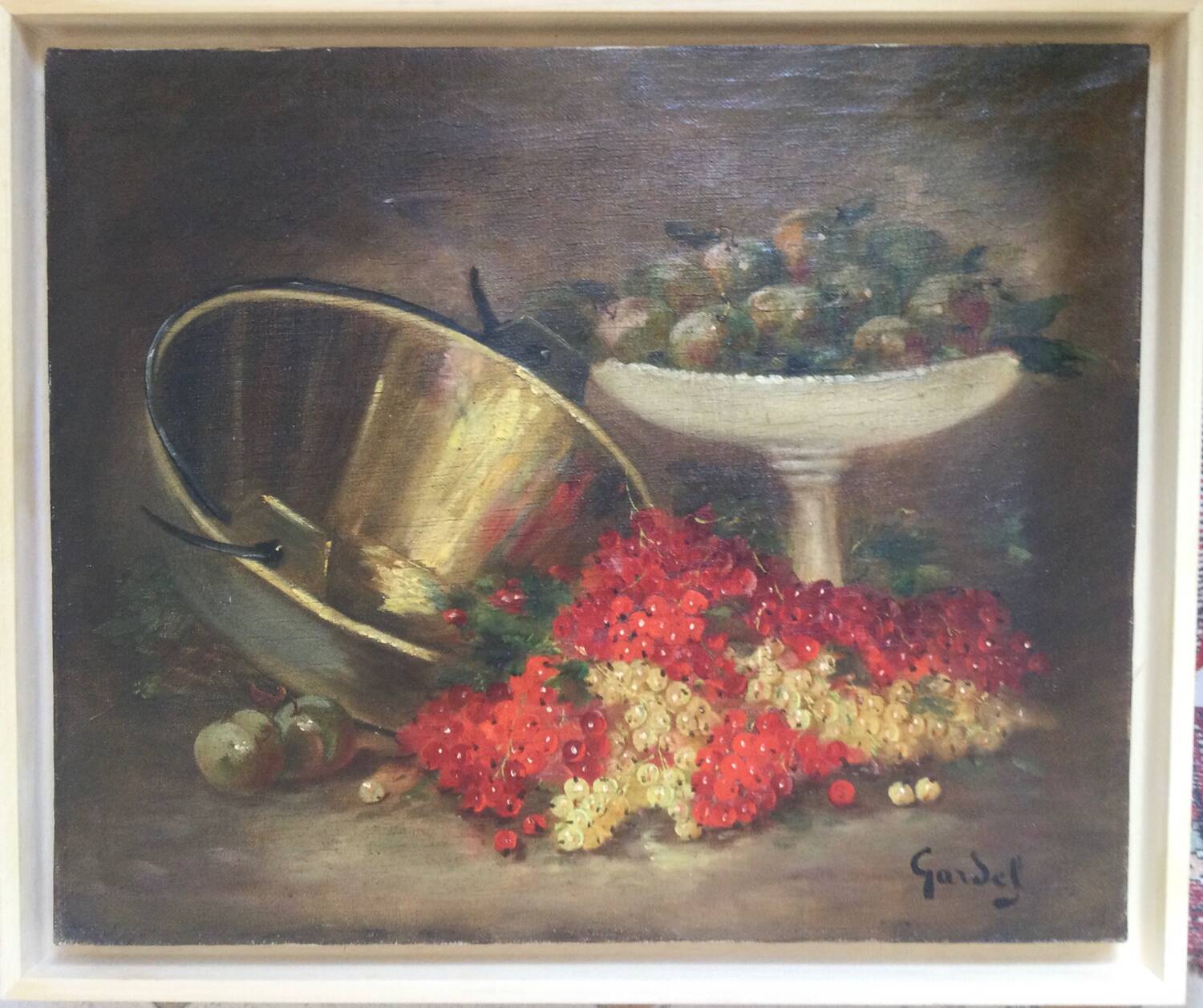 Still Life with Fruits. Oil on canvas by Jean-Baptiste GARDEL.