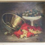Still Life with Fruits. Oil on canvas by Jean-Baptiste GARDEL.