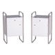 Bauhaus Bedside Tables in Chrome by Vichr, 1930s, Set of 2