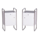 Bauhaus Bedside Tables in Chrome by Vichr, 1930s, Set of 2