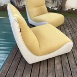 Pair of Roche Bobois armchairs, Calm Time.