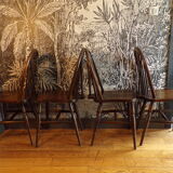 4 Scandinavian Windsor chairs