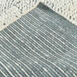 4x7 Shade Of Gray & White Neutral Vintage Rug, 136x199Cm