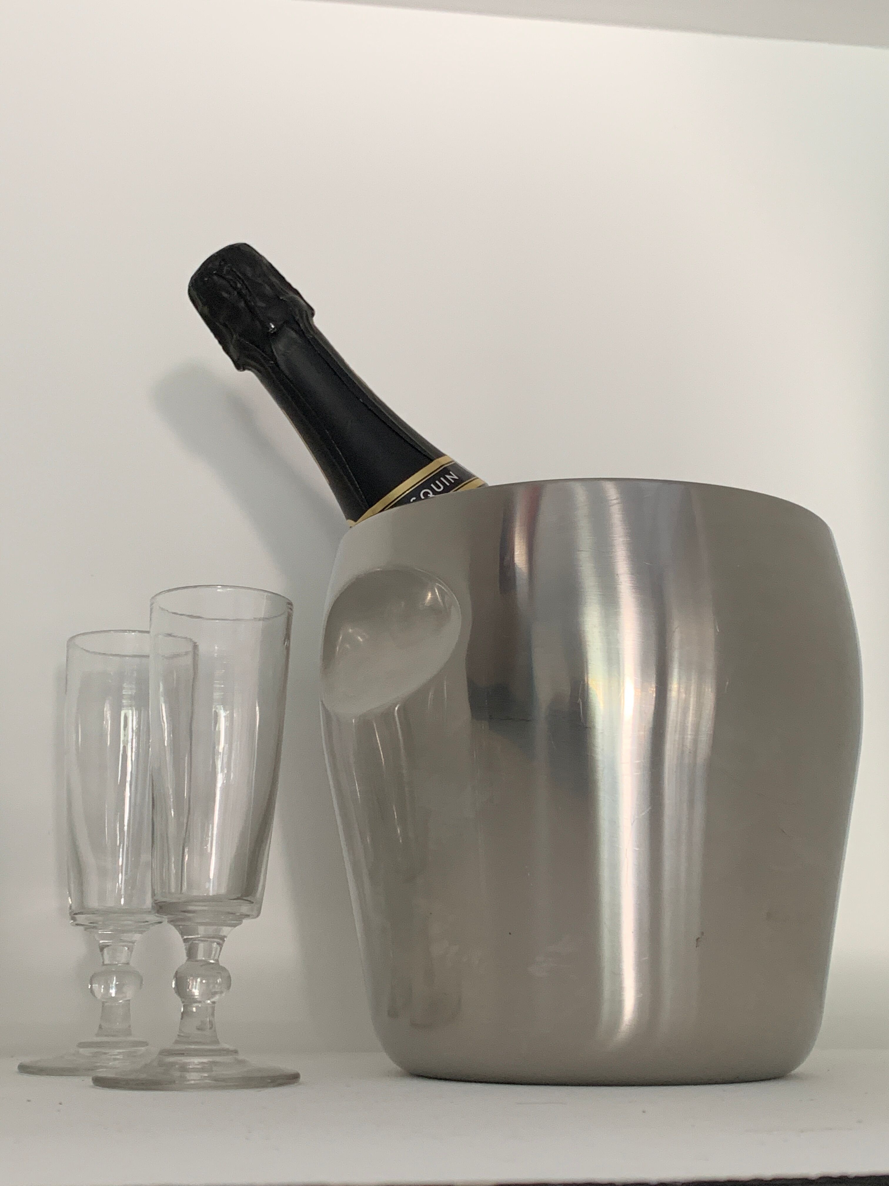 Alessi champagne bucket, Italian design Massoni and Mazzeri