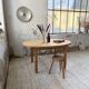 Oval farmhouse table oak 1960