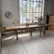 Brutalist popular art table XXL 3.5m/4m pine and oak