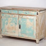 Ancienne commode bleu ciel (c.1920) #20