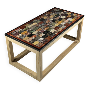 Marble specimen table vintage