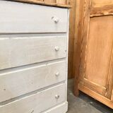 Old 4-drawer chest of drawers, original patina