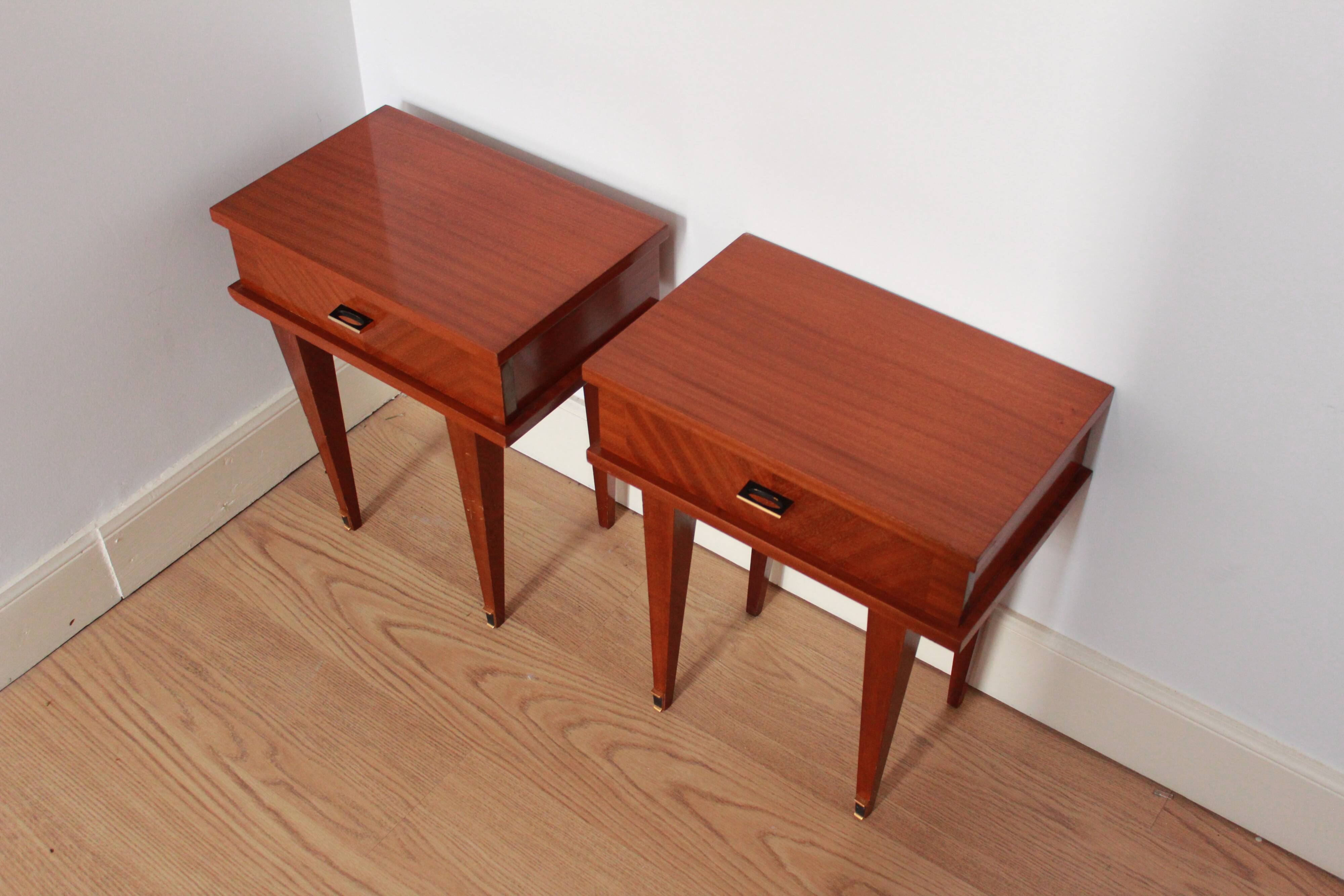 Paire de chevets vintage 1970