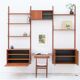 Wall unit with 3 bays 'Cado' by Poul Cadovius