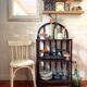 Vintage rattan bookcase