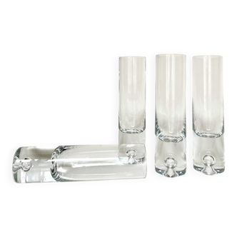 Set of four liqueur glasses