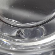 Set of 4 crystal bottle bottoms molded by Baccarat - Around 1950
