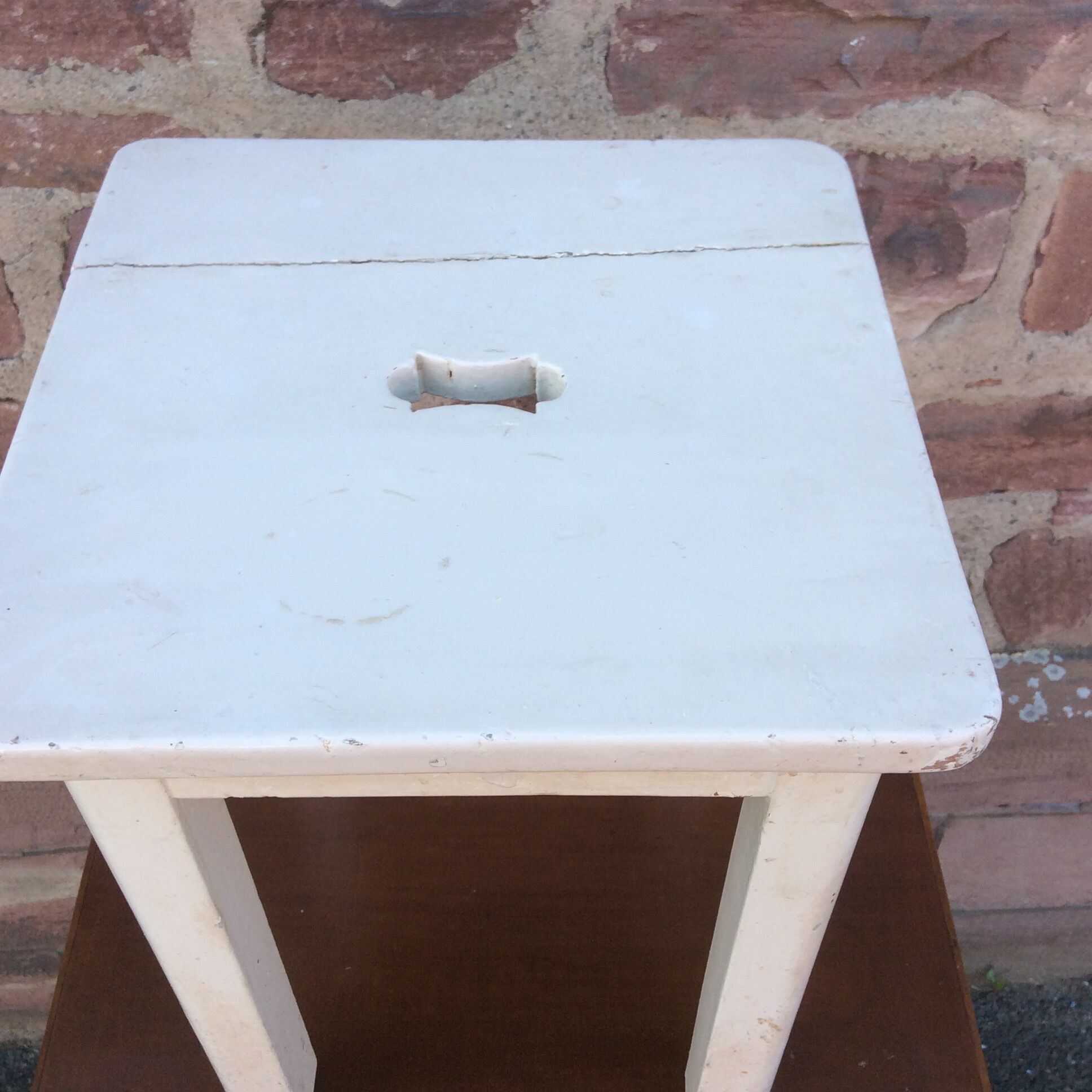 Rustic shabby chic stool 1950