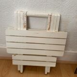 Small white plant door