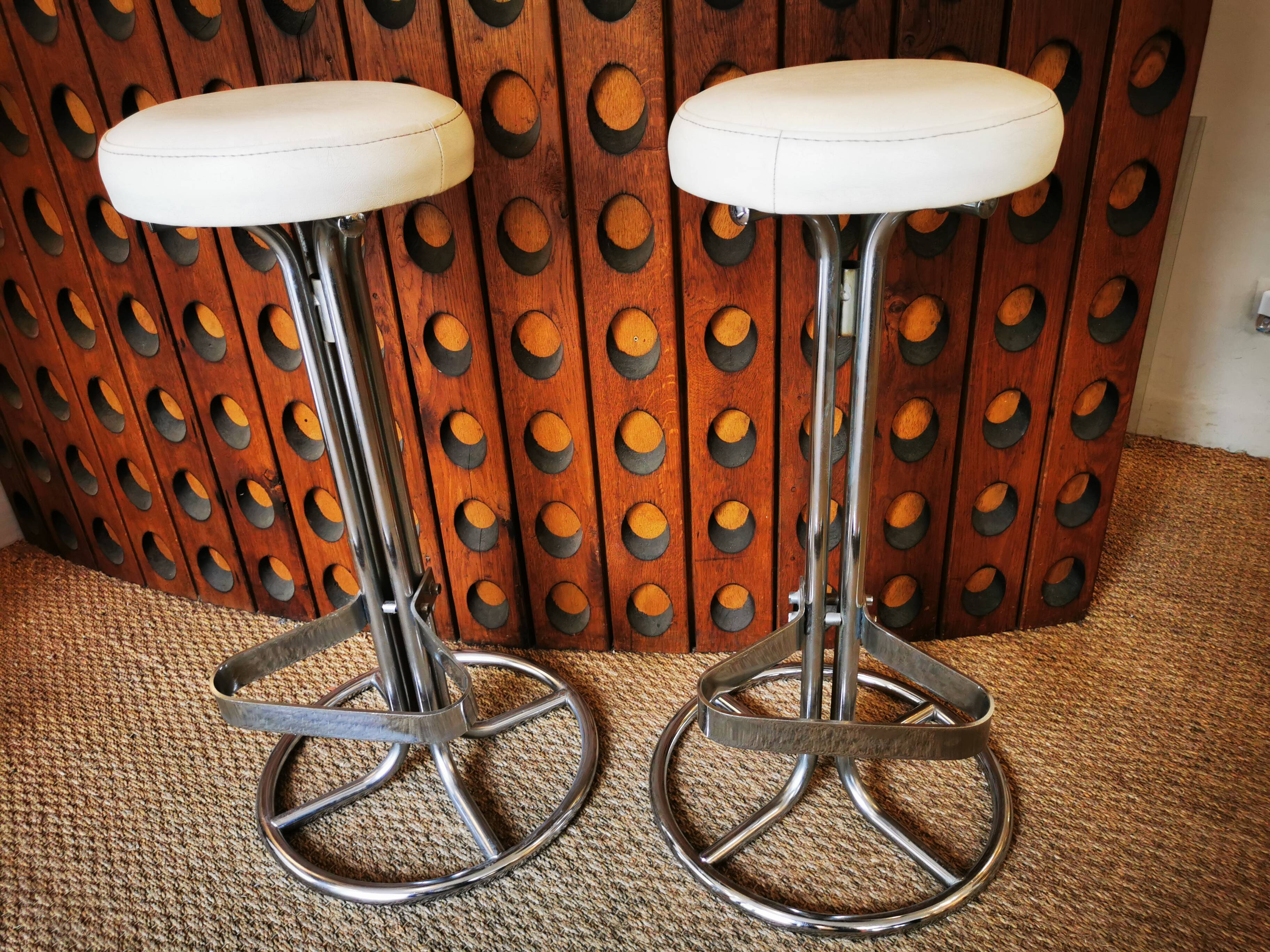 Pair of vintage 70s stools