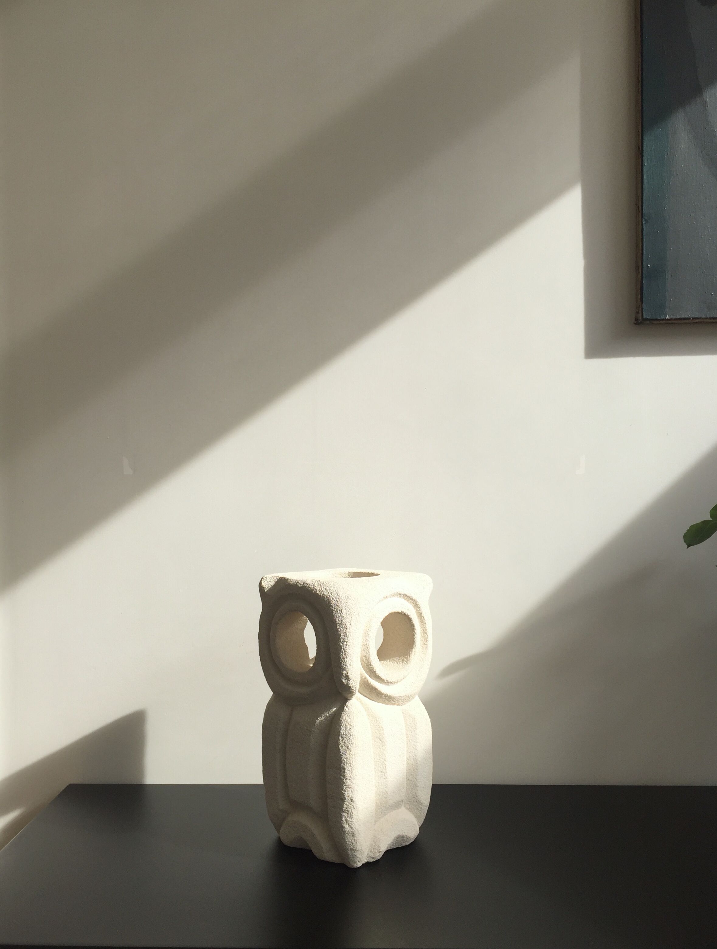 Albert Tormos stone owl lamp