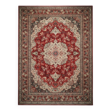 Large vintage carpet pure wool Persian design 240x340cm French made