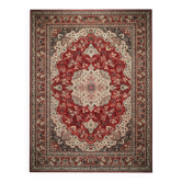 Large vintage carpet pure wool Persian design 240x340cm French made