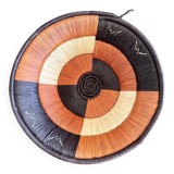 Vintage woven raffia basket