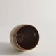 Hand-Painted Earthenware Vase with Creme and Black Graphic Decor, Sweden