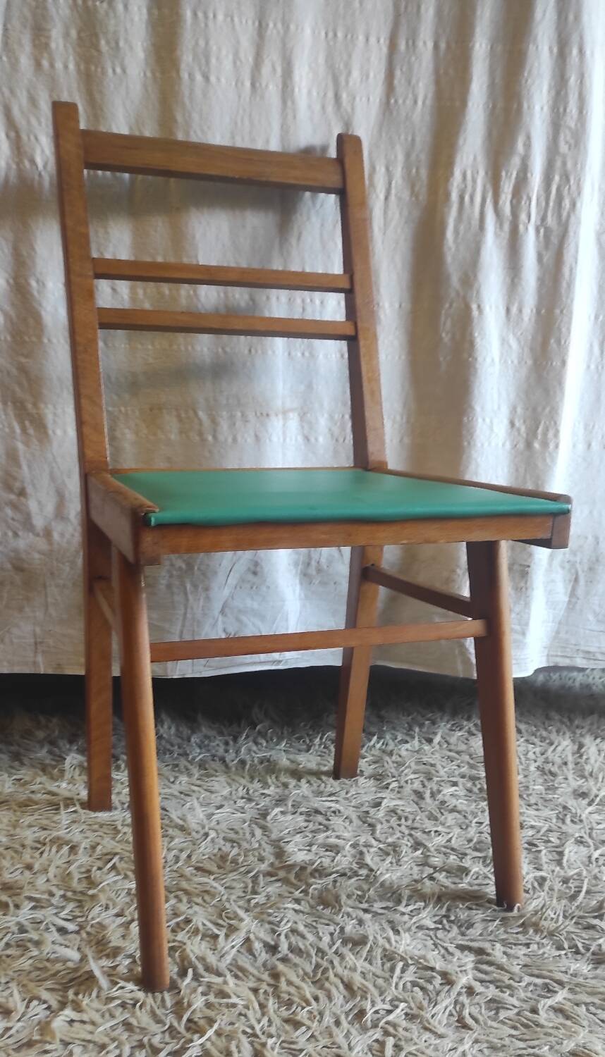 Vintage chair with compass legs - 1950s/60s