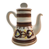 Hand-painted teapot signed Henriot in Quimper faience.