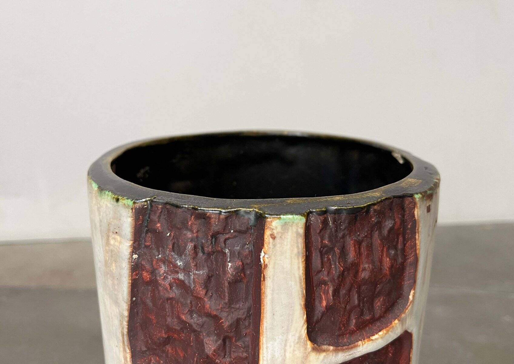 Mid-Century Modern German Studio Pottery Floor Vase by Helmut Friedrich Schäffenacker for Schäffenacker Keramik, 1960s